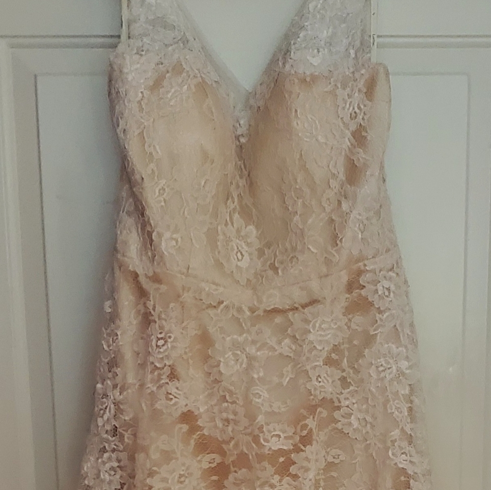 Lace bridesmaids dress